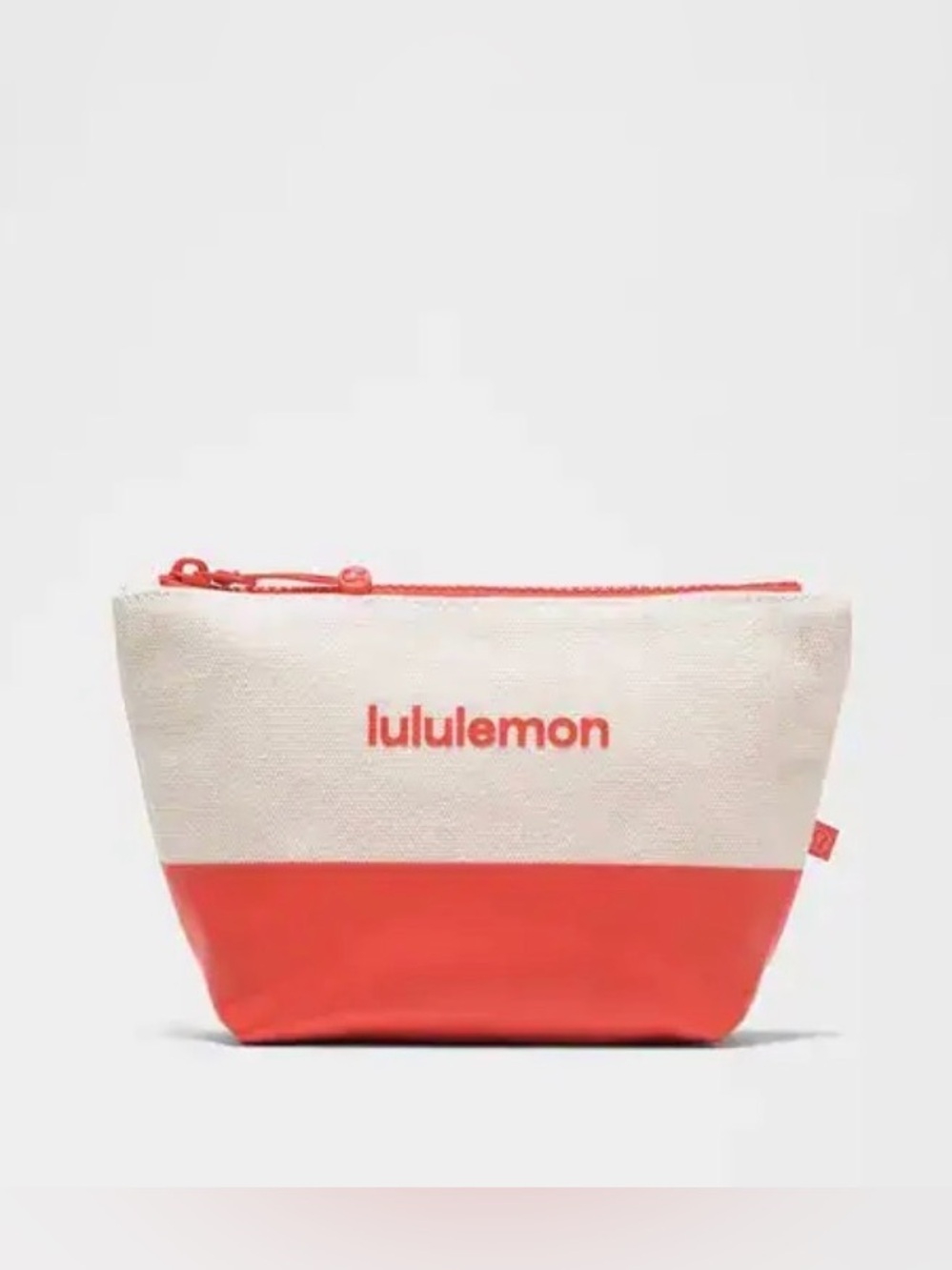 Lululemon Canvas Pouch Mini Wordmark Cherry Ember